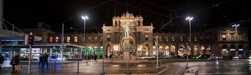 Panorama Zürich Bahnhof Eingang